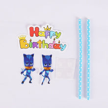 Load image into Gallery viewer, pj mask Cartoon character Catboy Owlette Gekko Birthday decorations theme party disposable tableware supplies toys 2B36