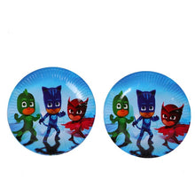 Load image into Gallery viewer, pj mask Cartoon character Catboy Owlette Gekko Birthday decorations theme party disposable tableware supplies toys 2B36