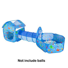 Load image into Gallery viewer, Play House Indoor and Outdoor Easy Folding Ocean Ball Pool Pit Game Tent Play Hut Girls Garden Playhouse Kids Children Toy Tent