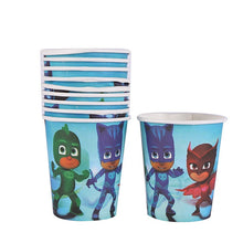 Load image into Gallery viewer, pj mask Cartoon character Catboy Owlette Gekko Birthday decorations theme party disposable tableware supplies toys 2B36