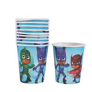 pj mask Cartoon character Catboy Owlette Gekko Birthday decorations theme party disposable tableware supplies toys 2B36