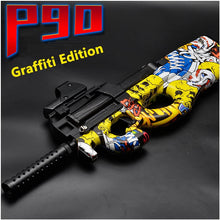 Load image into Gallery viewer, Electric P90 Graffiti Edition Toy Gun Live CS Assault Snipe Simulation Weapon Outdoor Soft Water Bullet Gun Toys For Boys Kids