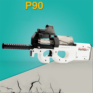 Electric P90 Graffiti Edition Toy Gun Live CS Assault Snipe Simulation Weapon Outdoor Soft Water Bullet Gun Toys For Boys Kids