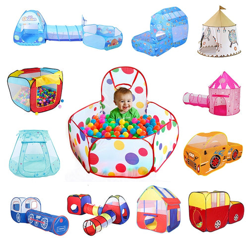 Play House Indoor and Outdoor Easy Folding Ocean Ball Pool Pit Game Tent Play Hut Girls Garden Playhouse Kids Children Toy Tent