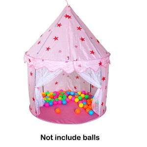 Play House Indoor and Outdoor Easy Folding Ocean Ball Pool Pit Game Tent Play Hut Girls Garden Playhouse Kids Children Toy Tent
